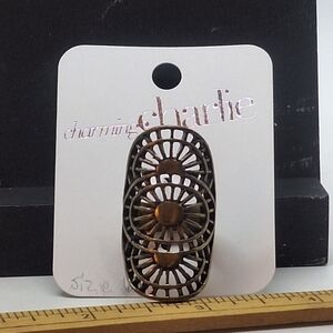Charming Charlie Bronze Tone Ring Size 6.5